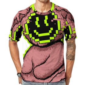 AILLOSA TH-331 Baskılı Desenli Kısa Kollu Unisex T-shirt