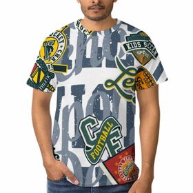 AILLOSA TH-332 Baskılı 3D Desen Beden Erkek T-shirt