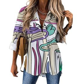 AILLOSA TH-334 V Yaka Tunik Kadın Bluz