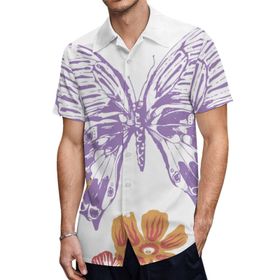 AILLOSA TH-336 Aloha Hawaii 3D Desen Kısa Kollu Erkek Gömlek