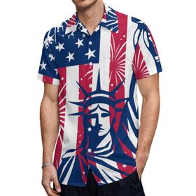 AILLOSA TH-338 Aloha Hawaii 3D Desen Kısa Kollu Erkek Gömlek