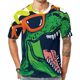 AILLOSA TH-339 Baskılı Desenli Kısa Kollu Unisex T-shirt
