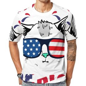 AILLOSA TH-340 Baskılı Desenli Kısa Kollu Unisex T-shirt