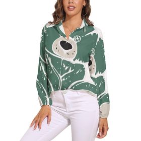 AILLOSA TH-344 V Yaka Tunik Kadın Bluz