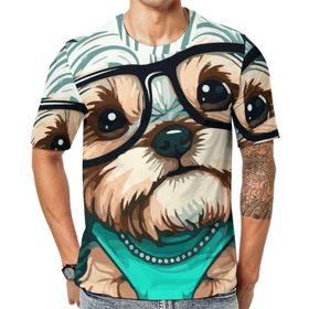 AILLOSA TH-348 Baskılı Desenli Kısa Kollu Unisex T-shirt