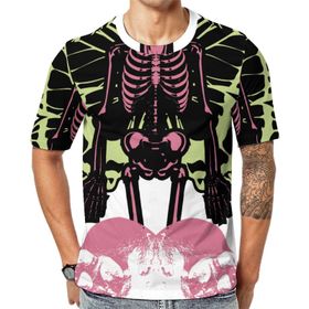 AILLOSA TH-358 Baskılı Desenli Kısa Kollu Unisex T-shirt
