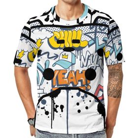 AILLOSA TH-359 Baskılı Desenli Kısa Kollu Unisex T-shirt