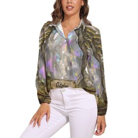 AILLOSA TH-367 V Yaka Kadın Bluz