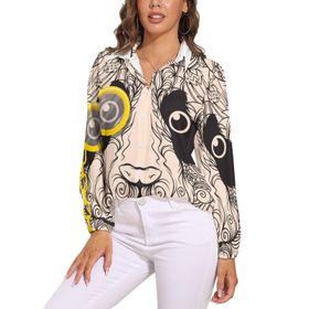 AILLOSA TH-371 V Yaka Tunik Kadın Bluz