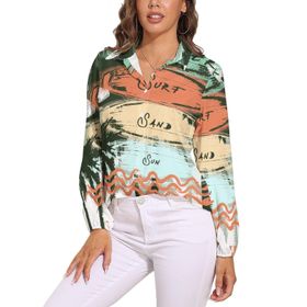 AILLOSA TH-375 V Yaka Kadın Bluz