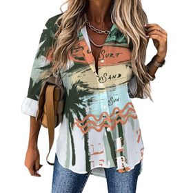 AILLOSA TH-375 V Yaka Tunik Kadın Bluz