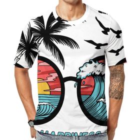 AILLOSA Th-378 Baskılı Desenli Kısa Kollu Unisex T-shirt