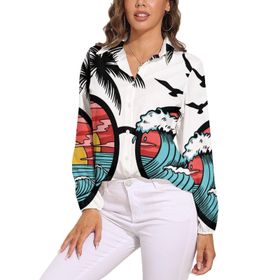 AILLOSA TH-378 V Yaka Kadın Bluz