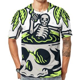AILLOSA Th-380 Baskılı Desenli Kısa Kollu Unisex T-shirt