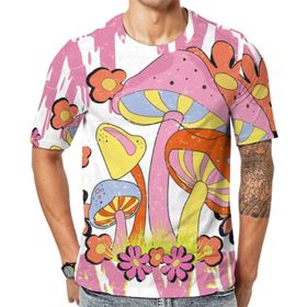 AILLOSA Th-381 Baskılı Desenli Kısa Kollu Unisex T-shirt