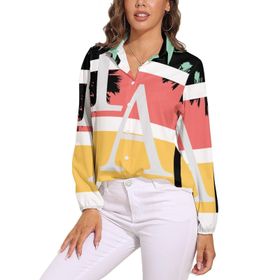 AILLOSA TH-384 V Yaka Kadın Bluz