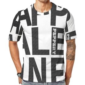 AILLOSA Th-39 Baskılı Desenli Kısa Kollu Unisex T-shirt