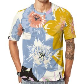 AILLOSA Th-391 Baskılı Desenli Kısa Kollu Unisex T-shirt