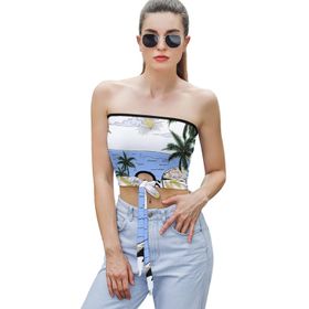 AILLOSA TH-394 Seksi File Tüp Üst Yaz Tube Top Tank Tops Askılı Üst Bluz