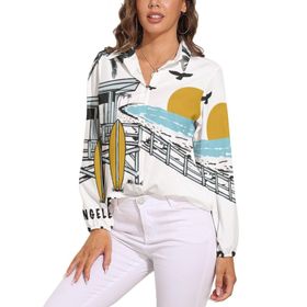 AILLOSA TH-396 V Yaka Kadın Bluz