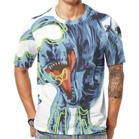 AILLOSA Th-409 Baskılı Desenli Kısa Kollu Unisex T-shirt