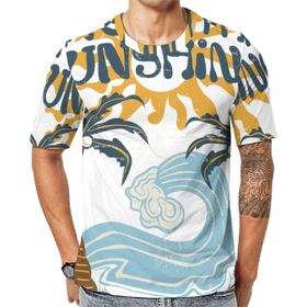 AILLOSA Th-410 Baskılı Desenli Kısa Kollu Unisex T-shirt