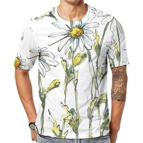 AILLOSA Th-414 Baskılı Desenli Kısa Kollu Unisex T-shirt