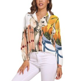AILLOSA TH-418 V Yaka Kadın Bluz