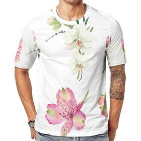 AILLOSA Th-419 Baskılı Desenli Kısa Kollu Unisex T-shirt
