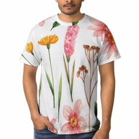 AILLOSA TH-420 3D Baskılı Desenli Kısa Kollu Erkek T-shirt