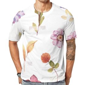 AILLOSA Th-421 Baskılı Desenli Kısa Kollu Unisex T-shirt