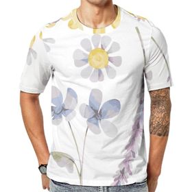AILLOSA Th-422 Baskılı Desenli Kısa Kollu Unisex T-shirt