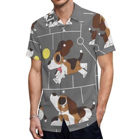 AILLOSA TH-428 Aloha Hawaii 3D Desen Kısa Kollu Erkek Gömlek