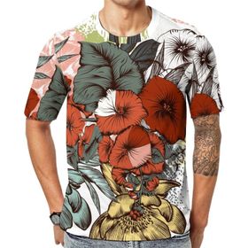 AILLOSA Th-431 Baskılı Desenli Kısa Kollu Unisex T-shirt