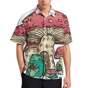 AILLOSA TH-434 Aloha Hawaii 3D Desen Kısa Kollu Erkek Gömlek