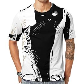AILLOSA Th-440 Baskılı Desenli Kısa Kollu Unisex T-shirt