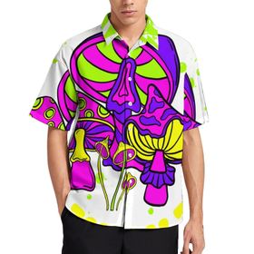AILLOSA TH-441 Aloha Hawaii 3D Desen Kısa Kollu Erkek Gömlek