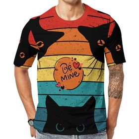 AILLOSA Th-443 Baskılı Desenli Kısa Kollu Unisex T-shirt
