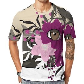 AILLOSA Th-446 Baskılı Desenli Kısa Kollu Unisex T-shirt
