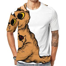 AILLOSA Th-448 Baskılı Desenli Kısa Kollu Unisex T-shirt