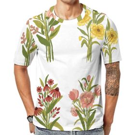 AILLOSA Th-450 Baskılı Desenli Kısa Kollu Unisex T-shirt
