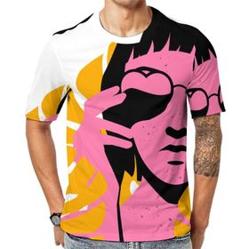 AILLOSA Th-452 Baskılı Desenli Kısa Kollu Unisex T-shirt