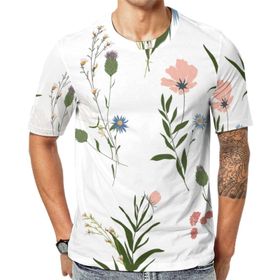 AILLOSA Th-454 Baskılı Desenli Kısa Kollu Unisex T-shirt