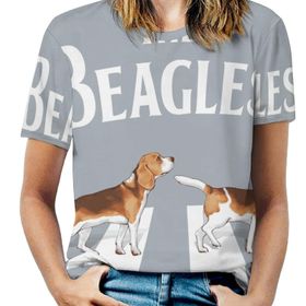 AILLOSA TH-455 Tamamı Baskılı Kısa Kollu Yuvarlak Yaka Kadın T-shirt