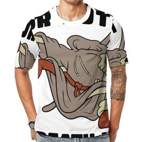 AILLOSA Th-456 Baskılı Desenli Kısa Kollu Unisex T-shirt