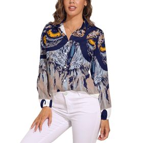 AILLOSA TH-457 V Yaka Kadın Bluz