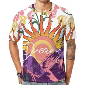 AILLOSA Th-460 Baskılı Desenli Kısa Kollu Unisex T-shirt