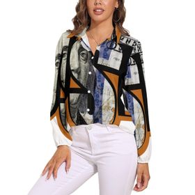 AILLOSA TH-463 V Yaka Kadın Bluz