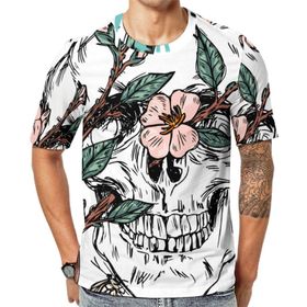 AILLOSA Th-465 Baskılı Desenli Kısa Kollu Unisex T-shirt