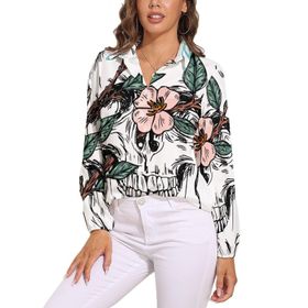 AILLOSA TH-465 V Yaka Kadın Bluz